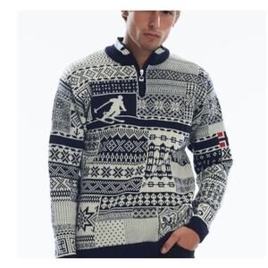 Dale of Norway History Sweater Navy/Ivory SZ M
